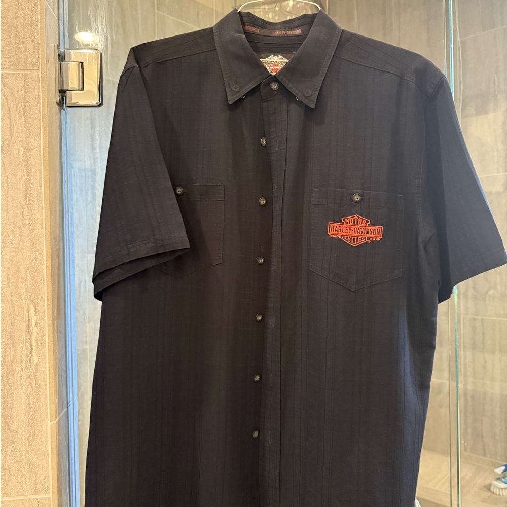 Harley-Davidson Men's Black Button Down Shirt